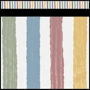 Classroom Cottage Stripes Straight Border Trim