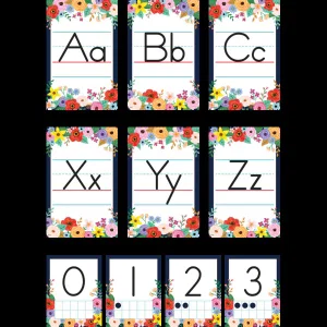 Wildflowers Alphabet Bulletin Board