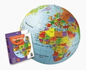 The World Inflatable 20-inch Globe