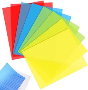8 Pieces Colour Overlay for Dyslexia, A4/ Ruler, Dyslexia Coloured Overlays for