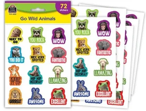 Go Wild Animals Stickers