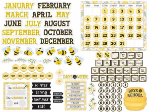 Buzzing Bees Calendar Bulletin Board
