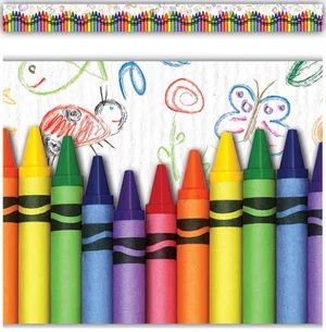 Crayons Straight Border Trim