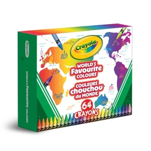 Crayola Crayons World's Favourite Colours - 64 pk