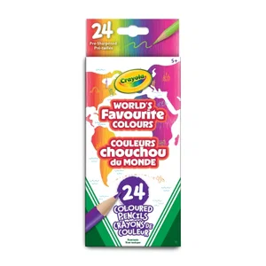 Crayola Crayons World's Favourite Colours - 24 pk