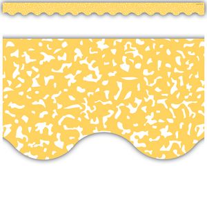 Image of Composition Yellow Scalloped Border Trim