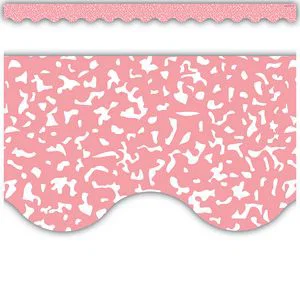 Composition Pink Scalloped Border Trim