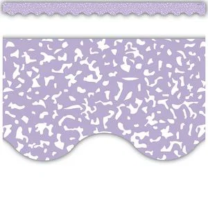 Composition Purple Scalloped Border Trim