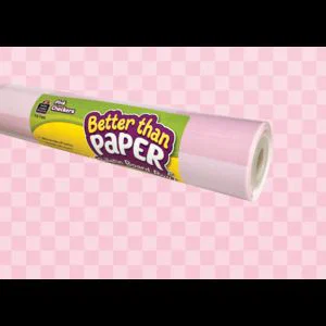 Pink Checkers Better Than Paper® Bulletin Board Roll