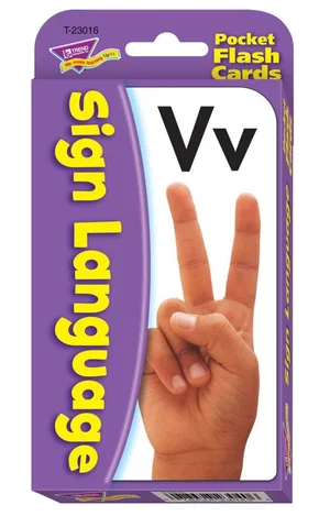 Sign Language Pocket Flash Cards