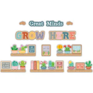 Happy Cactus Crew Great Minds Grow Here Mini Bulletin Board