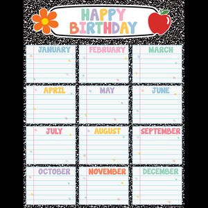 Image of Cool for School Composition Happy Birthday Chart