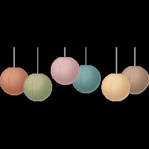 Everyone is Welcome 6 Hanging Paper Lanterns