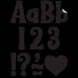 Black 4 Wild Whimsy Self-Adhesive Letters Combo Pack