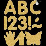 Gold Glitz 2 Classic Self-Adhesive Letters Uppercase
