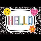 Cool for School Hello Postcards