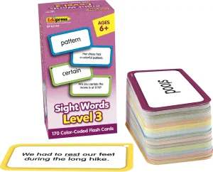 Sight Words Level 3 Flash Cards