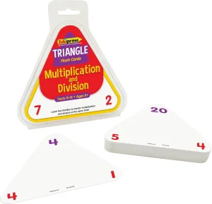 Multiplication and Division Triangle Flash Cards
