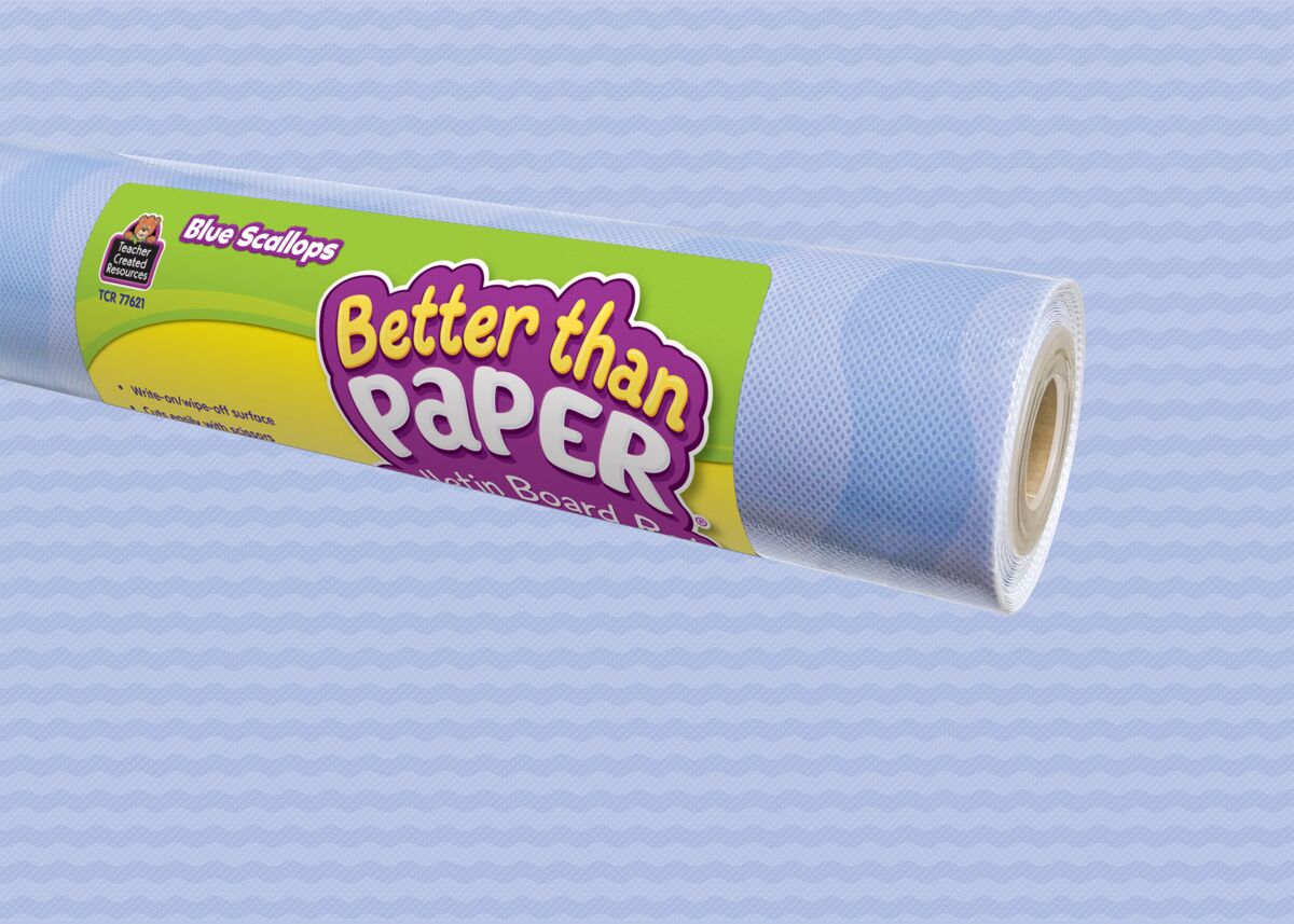 Blue Scallops Better Than Paper® Bulletin Board Roll