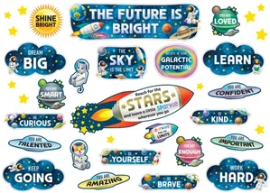 Outer Space Crew The Future Is Bright Mini Bulletin Board