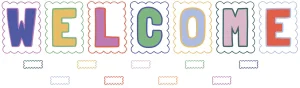 Colour Crush Welcome Bulletin Board