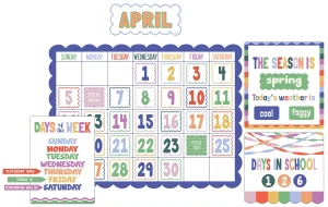 Colour Crush Calendar Bulletin Board