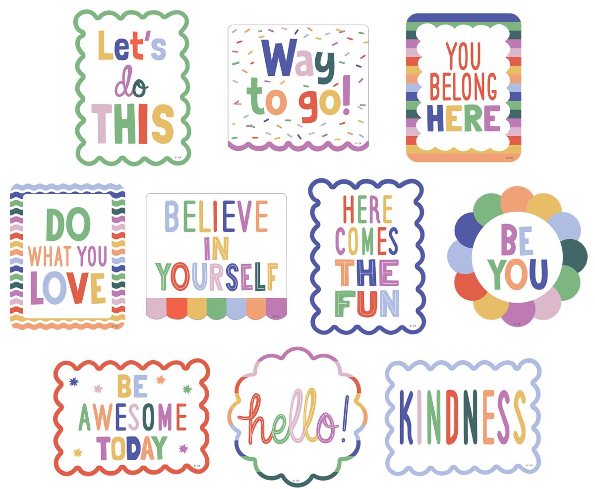 Color Crush Positive Sayings Accents
