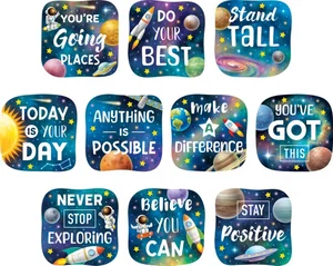 Outer Space Crew Positive Sayings Accents