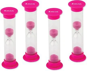 4 Minute Sand Timers-Small 4pk
