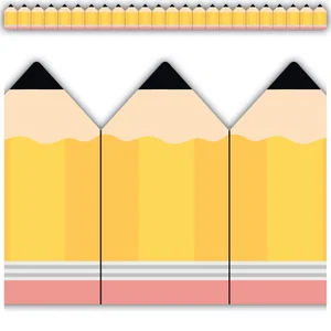 Pencils Die-Cut Border Trim
