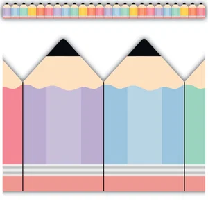 Cool for School Pencils Die-Cut Border Trim