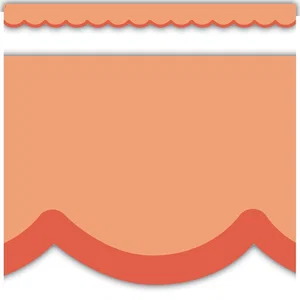 Colour Crush Orange Scallops Die-Cut Border Trim