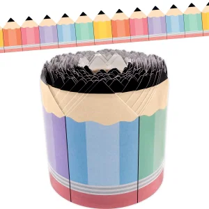 Cool for School Pencils Die-Cut Rolled Border Trim