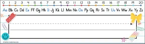 Cool for School Alphabet Flat Name Plates