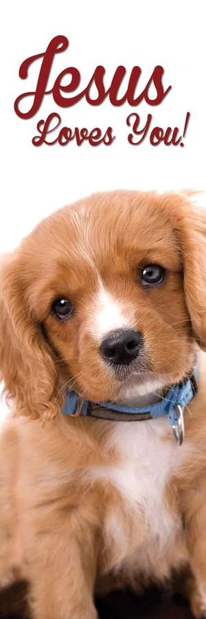 Bookmark: Puppy -Jesus Loves You