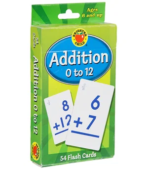 Addition 0 to 12 Flash Cards
