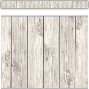 White Wood Straight Border Trim