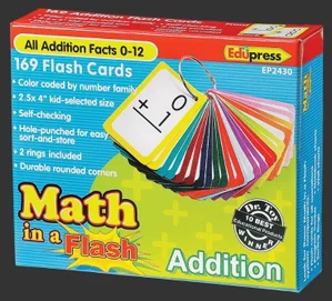 Math in a Flash Cards: Addition