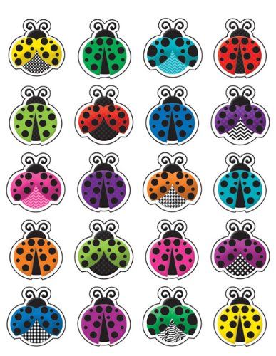Colorful Ladybugs Stickers
