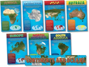 Continents and Oceans Bulletin Board