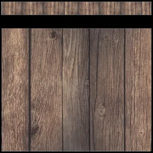 Dark Wood Straight Border Trim