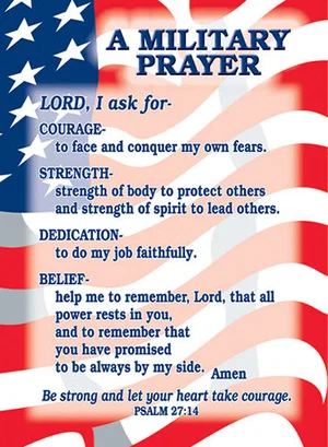 Verse Cards Military Prayer Psalm 27:14