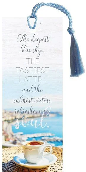 Bookmark Tassel: Deepest Blue Sky