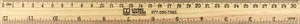 Wooden Imperial/Metric Ruler