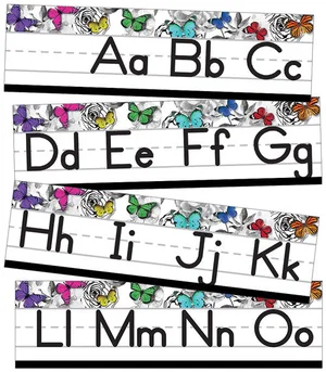 Alphabet Line: Manuscript Mini Bulletin Board Set