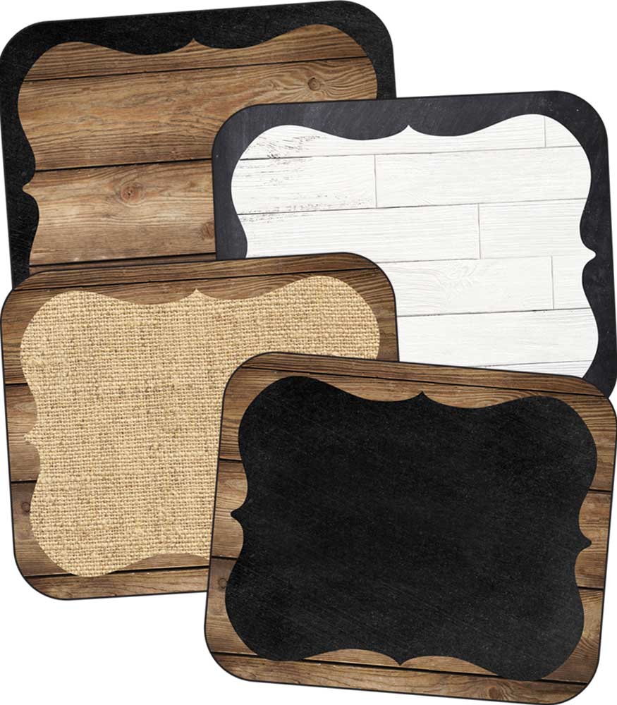 Image of Fancy Signs Name Tags (Wood )