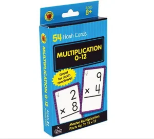 Multiplication 0 to 12 Flash Cards