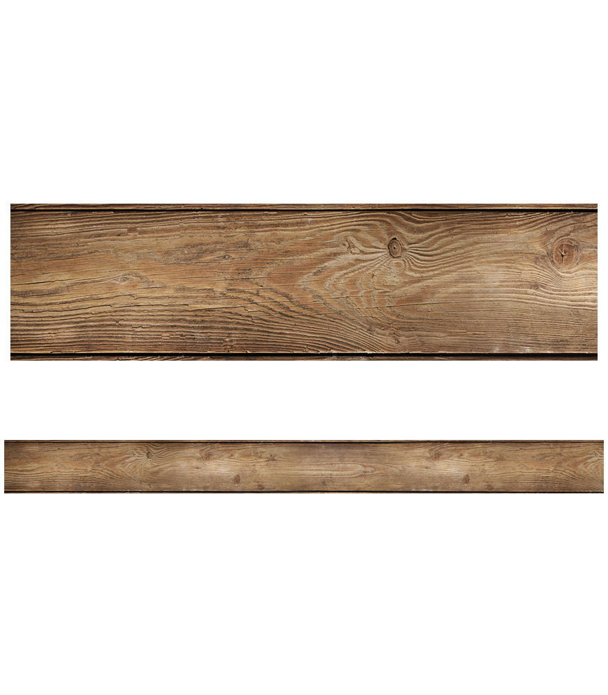 Image of Wood Grain Straight Borders