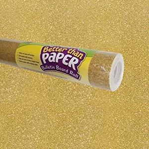 Gold Shimmer Better Than Paper Bulletin Board Roll