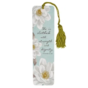 Bookmark Tassel She Is Clothed with Strength and Dignity - Proverbs 31:25